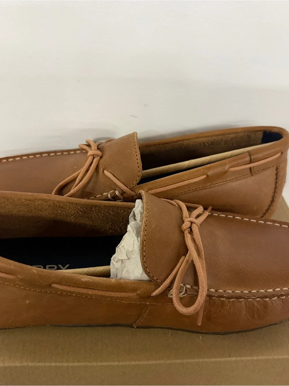 Sperry Men's Brown Leather Boat Moccasins